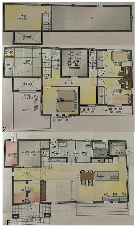 岐阜県可児市下恵土 間取図・土地図