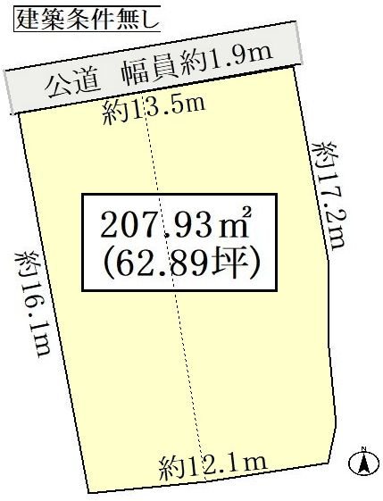 岐阜県恵那市大井町 間取図・土地図