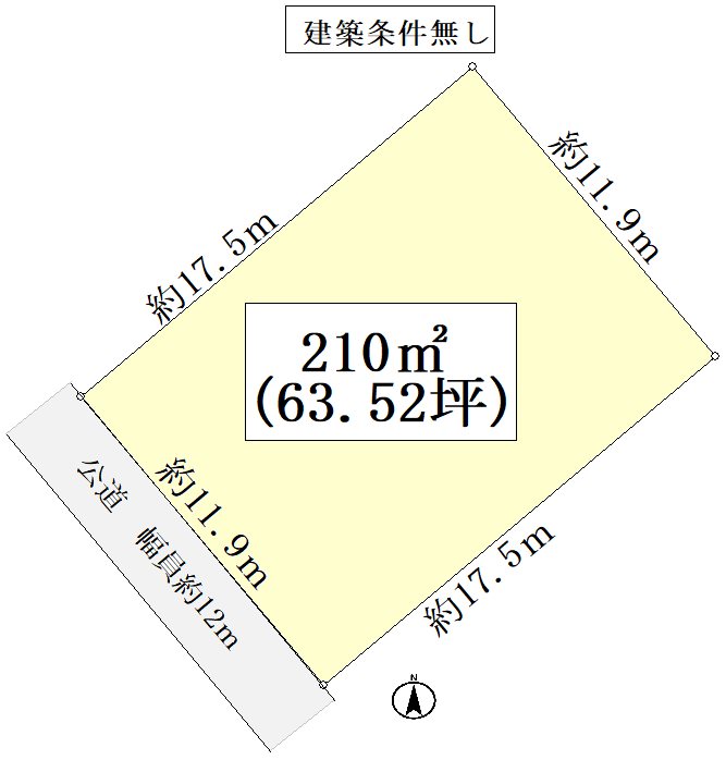 岐阜県多治見市希望ケ丘２丁目 間取図・土地図