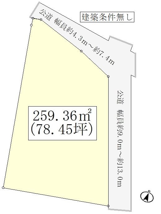 岐阜県多治見市笠原町 間取図・土地図
