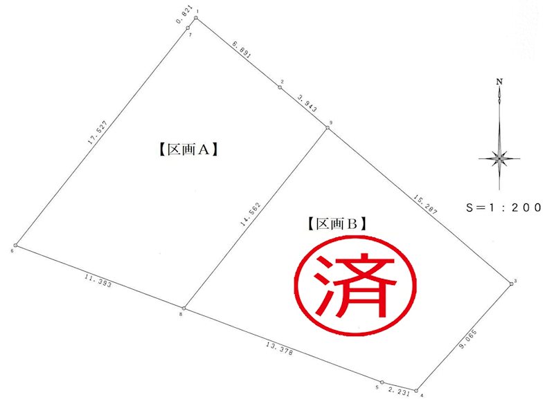 岐阜県多治見市坂上町５丁目 間取図・土地図