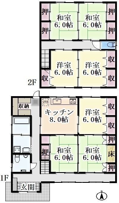 岐阜県土岐市泉町大富 間取図・土地図