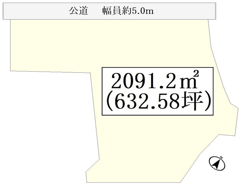 岐阜県中津川市付知町 間取図・土地図