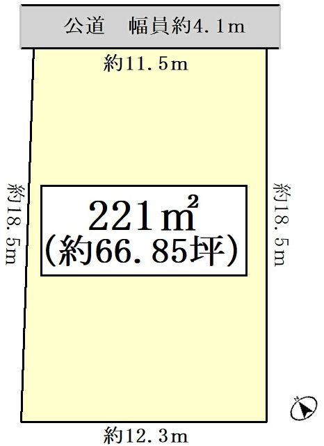 岐阜県多治見市根本町２丁目 間取図・土地図
