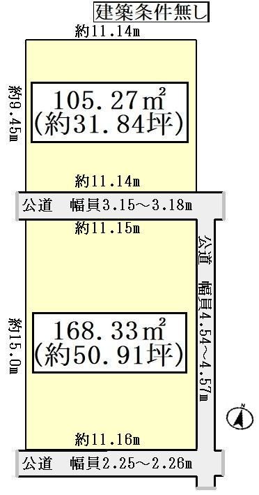 岐阜県各務原市那加雄飛ケ丘町 間取図・土地図