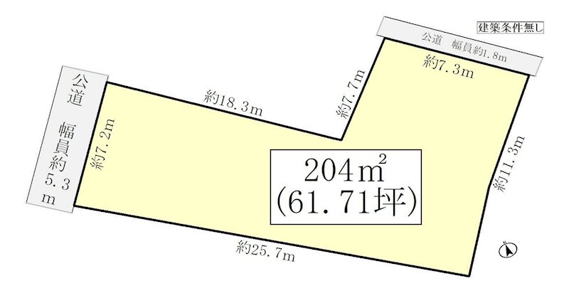 岐阜県多治見市松坂町１丁目 間取図・土地図