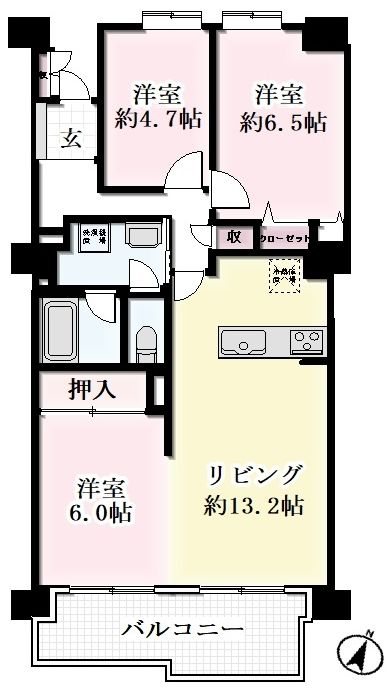 愛知県春日井市鳥居松町８丁目 間取図・土地図