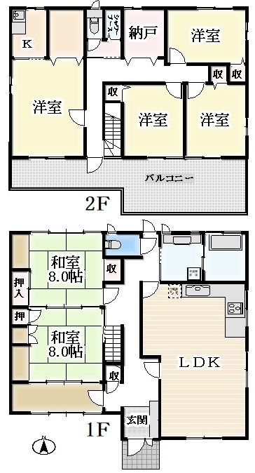 岐阜県恵那市明智町 間取図・土地図