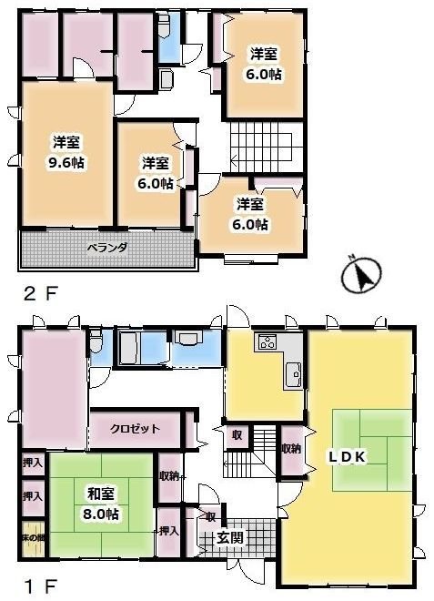 岐阜県美濃加茂市前平町２丁目 間取図・土地図