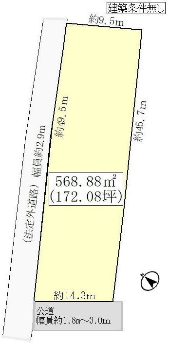 岐阜県多治見市根本町１丁目 間取図・土地図