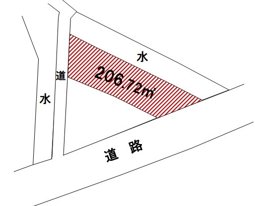 磐田市下岡田売地 間取り図