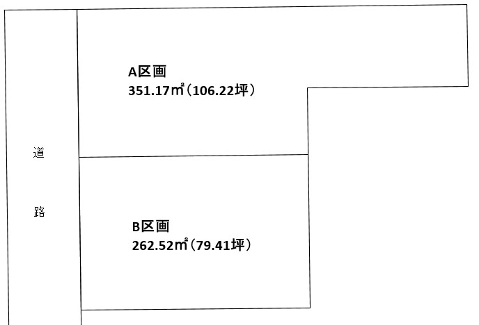 掛川市下垂木土地B区画 間取り図