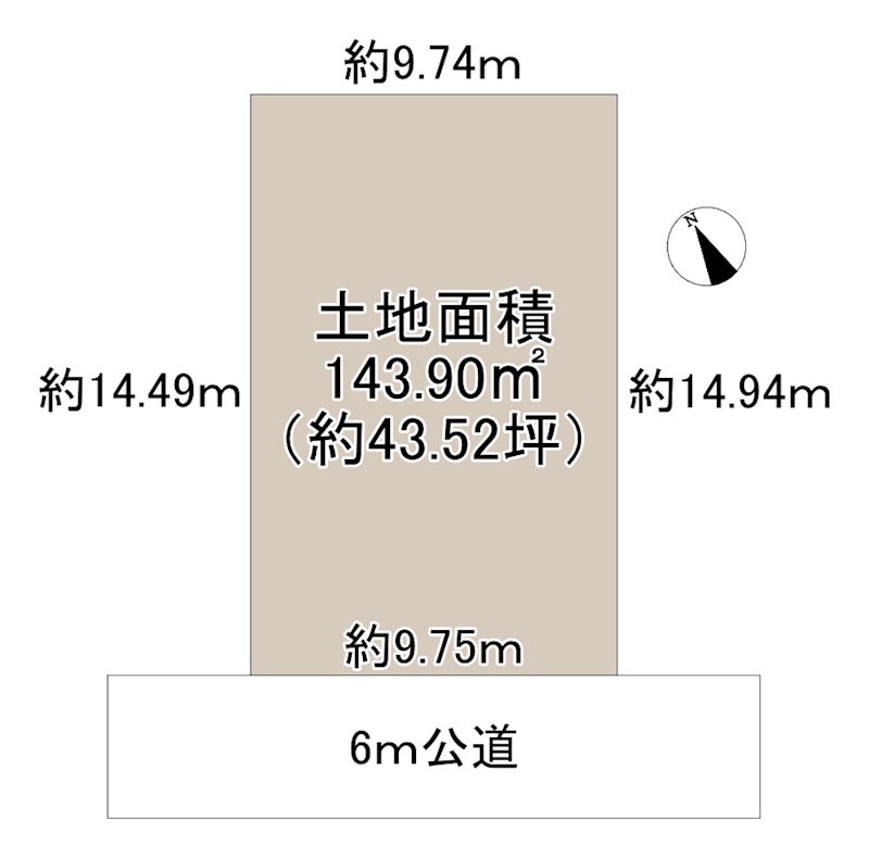 小谷場土地 間取図・土地図