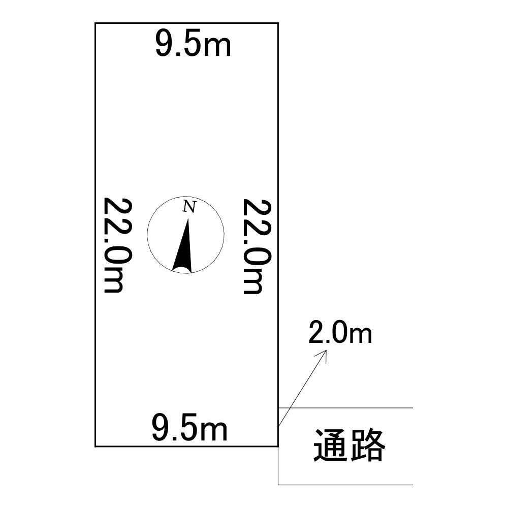 美芳町１０丁目２番　土地 間取図・土地図