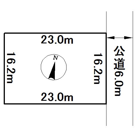 相内町５９番　土地 間取図・土地図