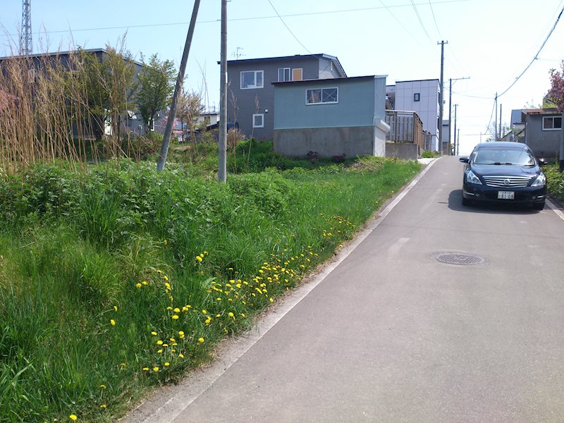 網走市桂町５丁目１５７番　土地 現地写真（前面道路含む現地写真）