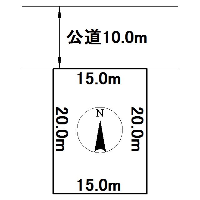上ところ２９２番　土地 間取図・土地図