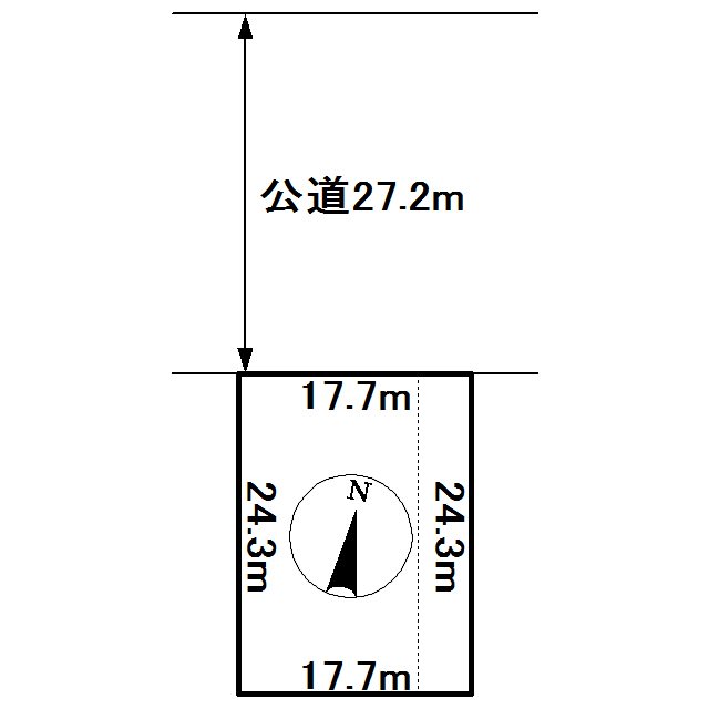 東相内町６０８番　土地 間取図・土地図