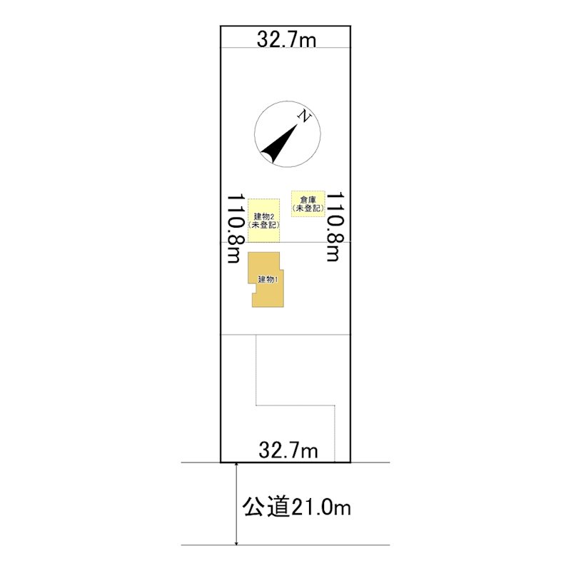 小泉４９６番　土地 間取図・土地図