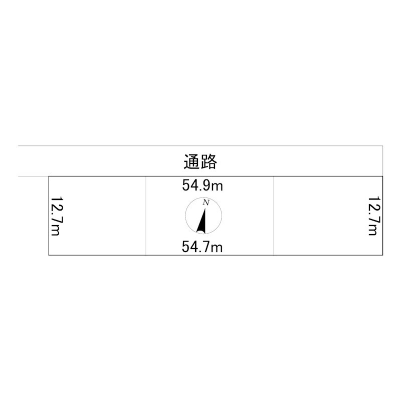 佐呂間町字宮前町１４９番　土地 間取図・土地図