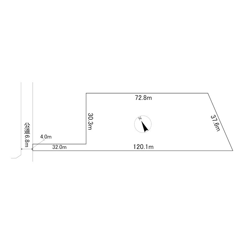 網走市字呼人１６８番９０　土地 間取図・土地図