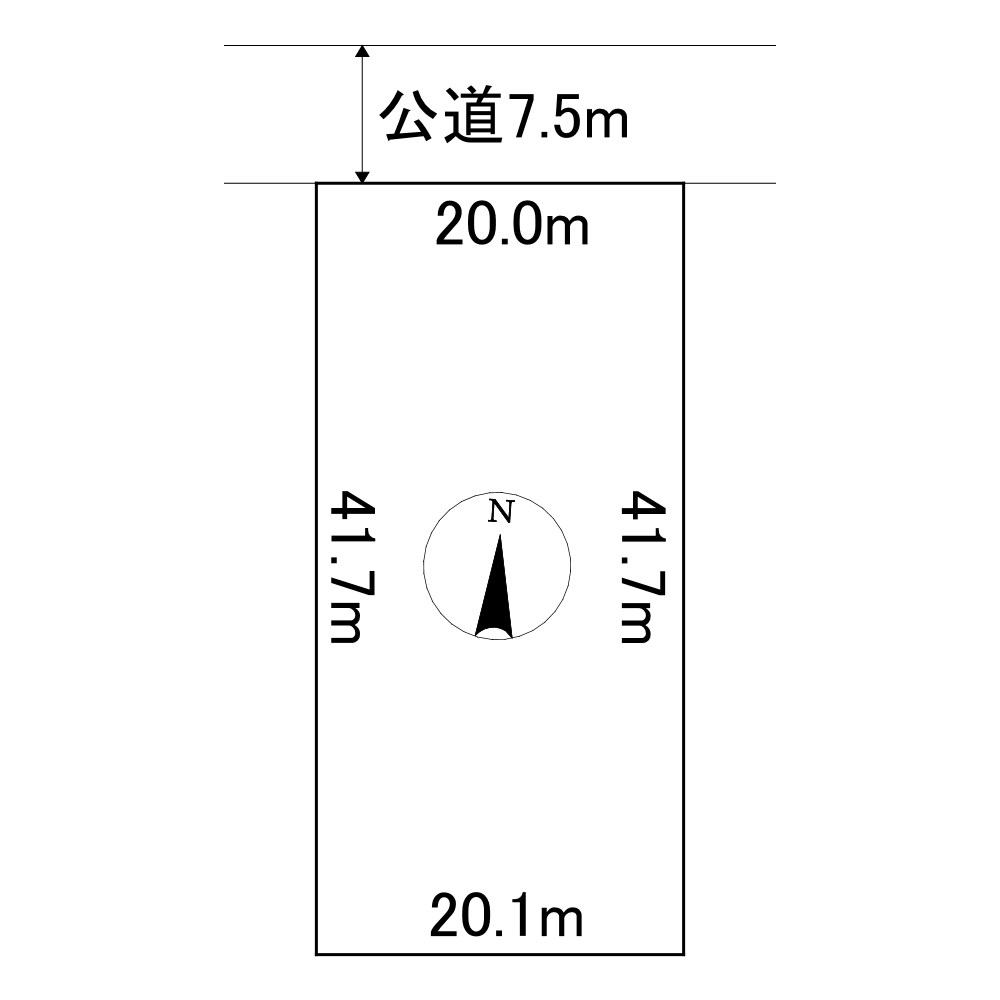 網走市字呼人１７１番３４　土地 間取図・土地図