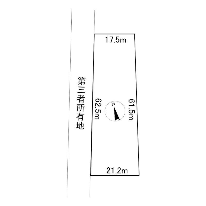 網走市呼人６２番４５　土地 間取図・土地図