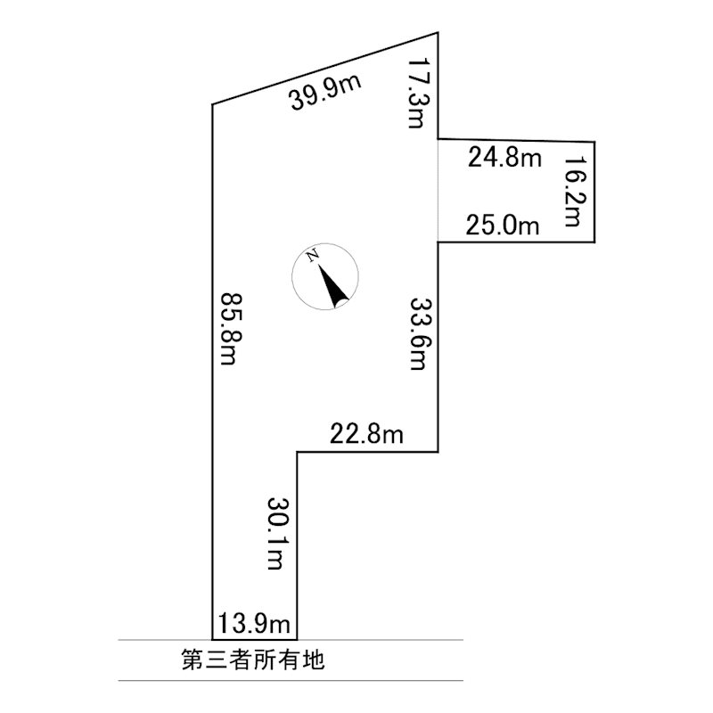 網走市呼人６２番４０　土地 間取図・土地図
