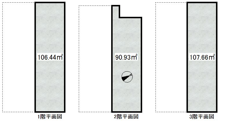 北一条西二丁目７　店舗 間取図・土地図