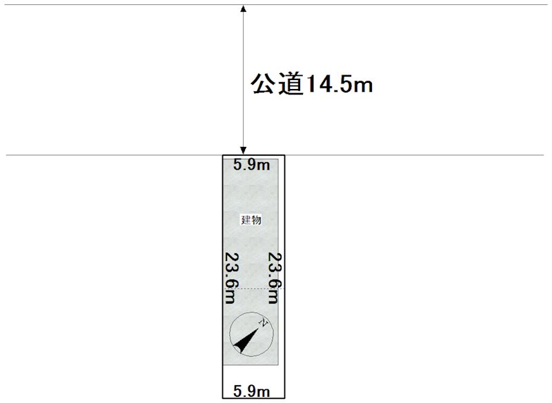 北一条西二丁目７　店舗 間取図・土地図