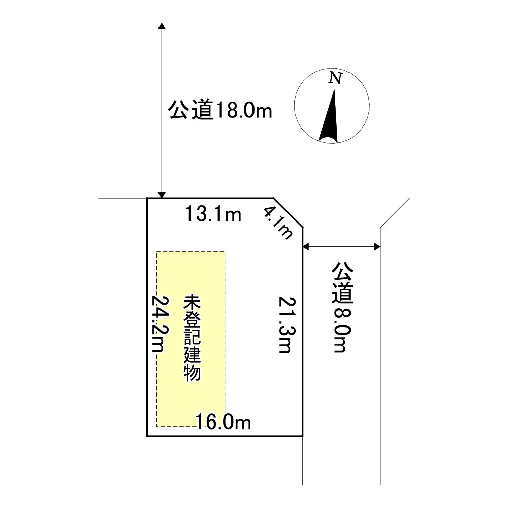 北光４４３番　共同住宅 間取図・土地図