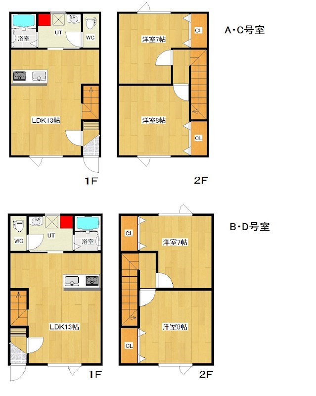 北上７３７番　共同住宅 間取図・土地図