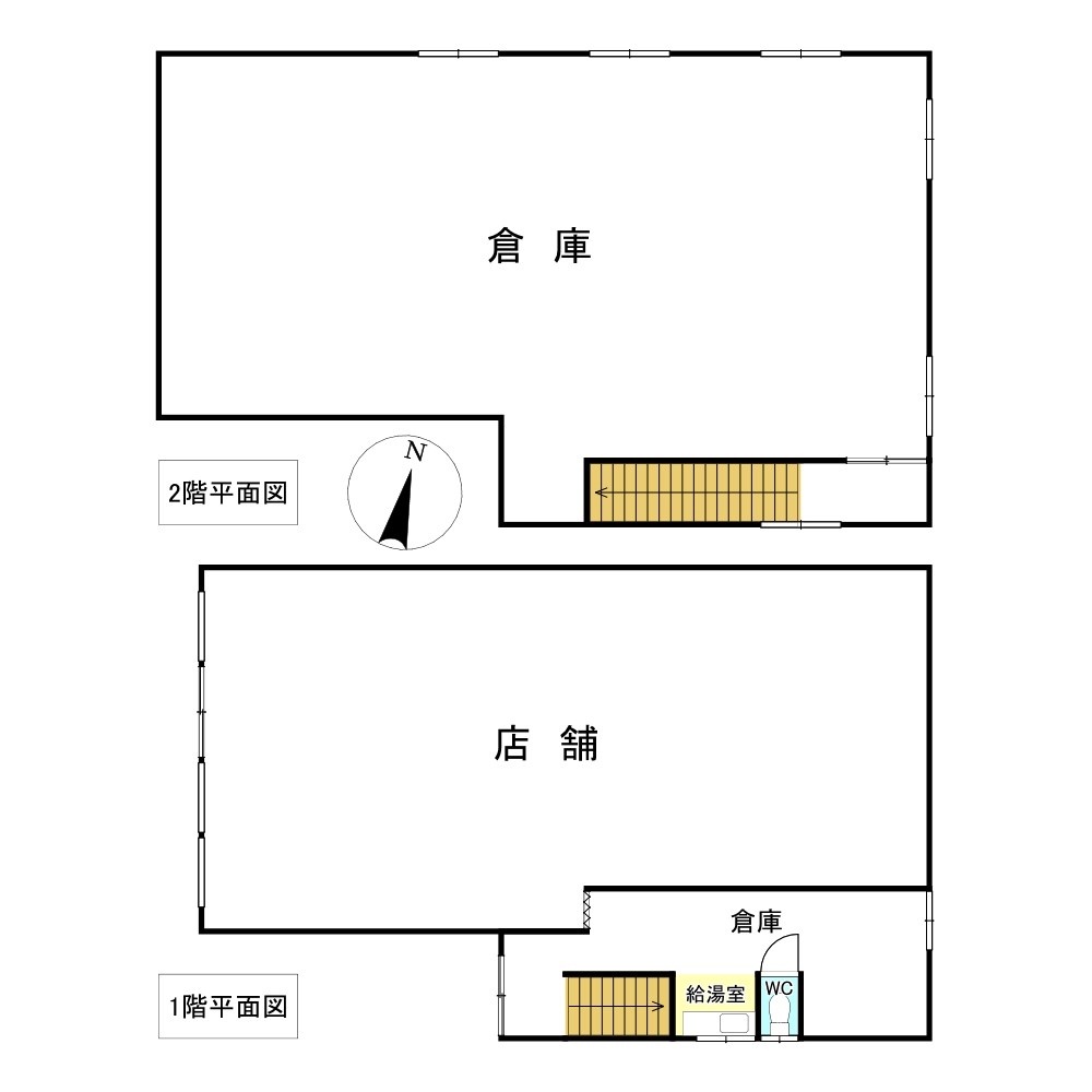 とん田東町４７０番　店舗 間取図・土地図
