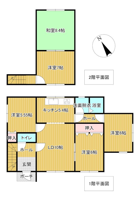 高栄西町７丁目９８番　戸建て 間取図・土地図