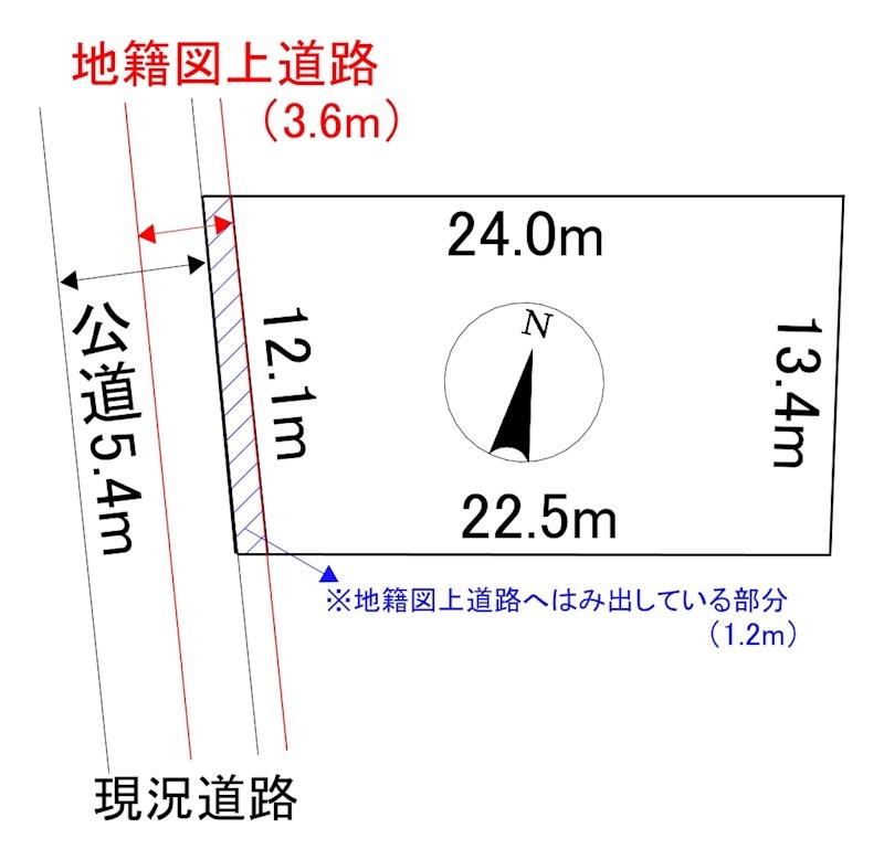 相内町１９９番　土地 間取図・土地図