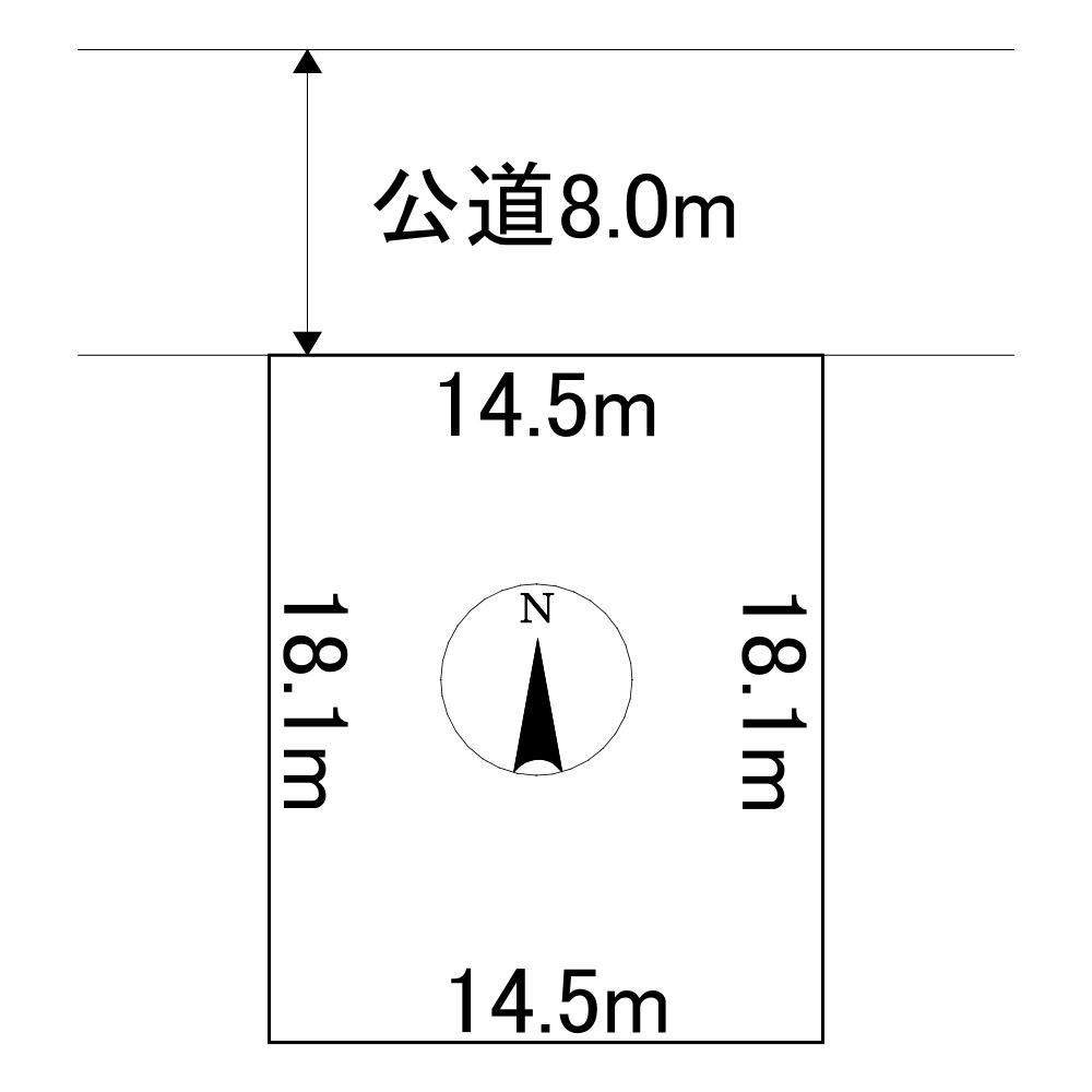 緑ヶ丘２丁目１４番６６　土地 間取図・土地図
