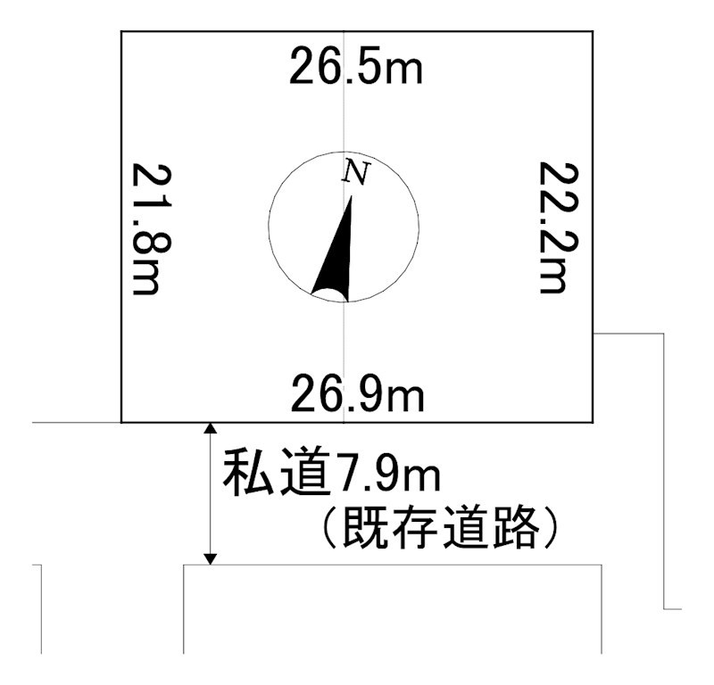 東相内町７番　土地 間取図・土地図