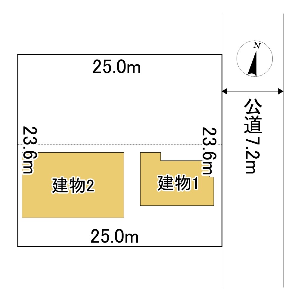 錦町１８０番　共同住宅 間取図・土地図