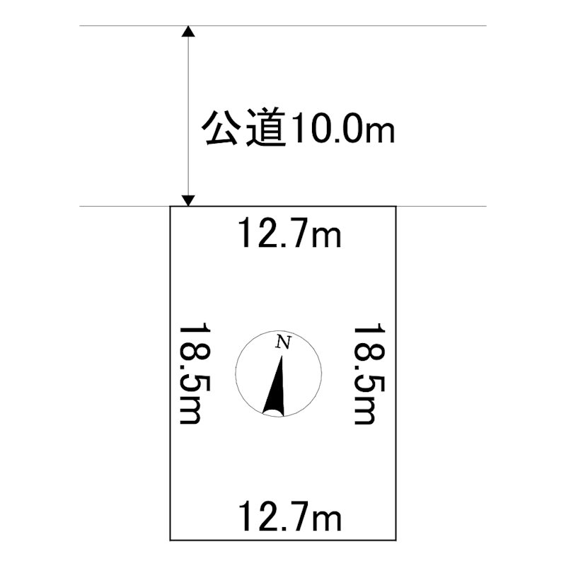 花月町１１番１７５　土地 間取図・土地図