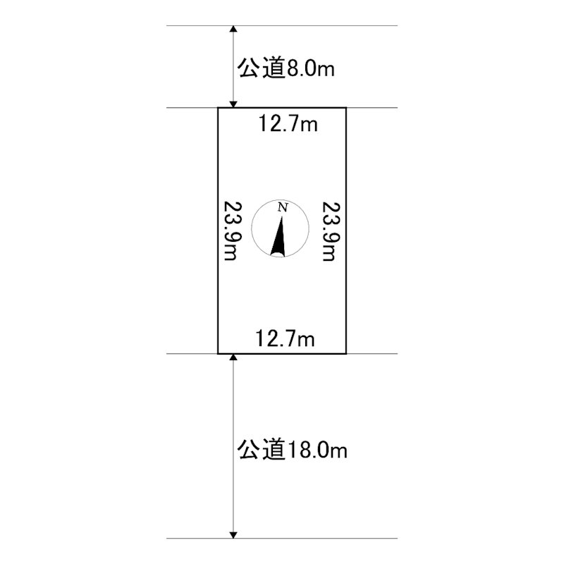 清見町７４番　土地 間取図・土地図