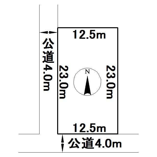美幌町字美富５６番　土地 間取図・土地図