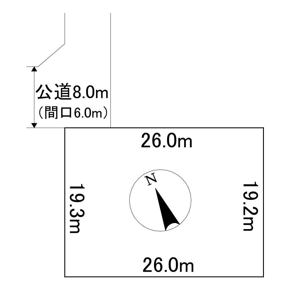 美幌町字稲美５２番５０　土地 間取図・土地図