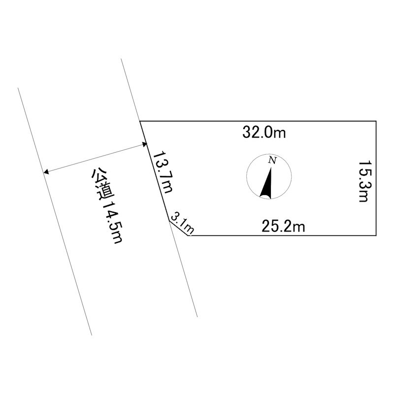 柏木１９７番　土地 間取図・土地図