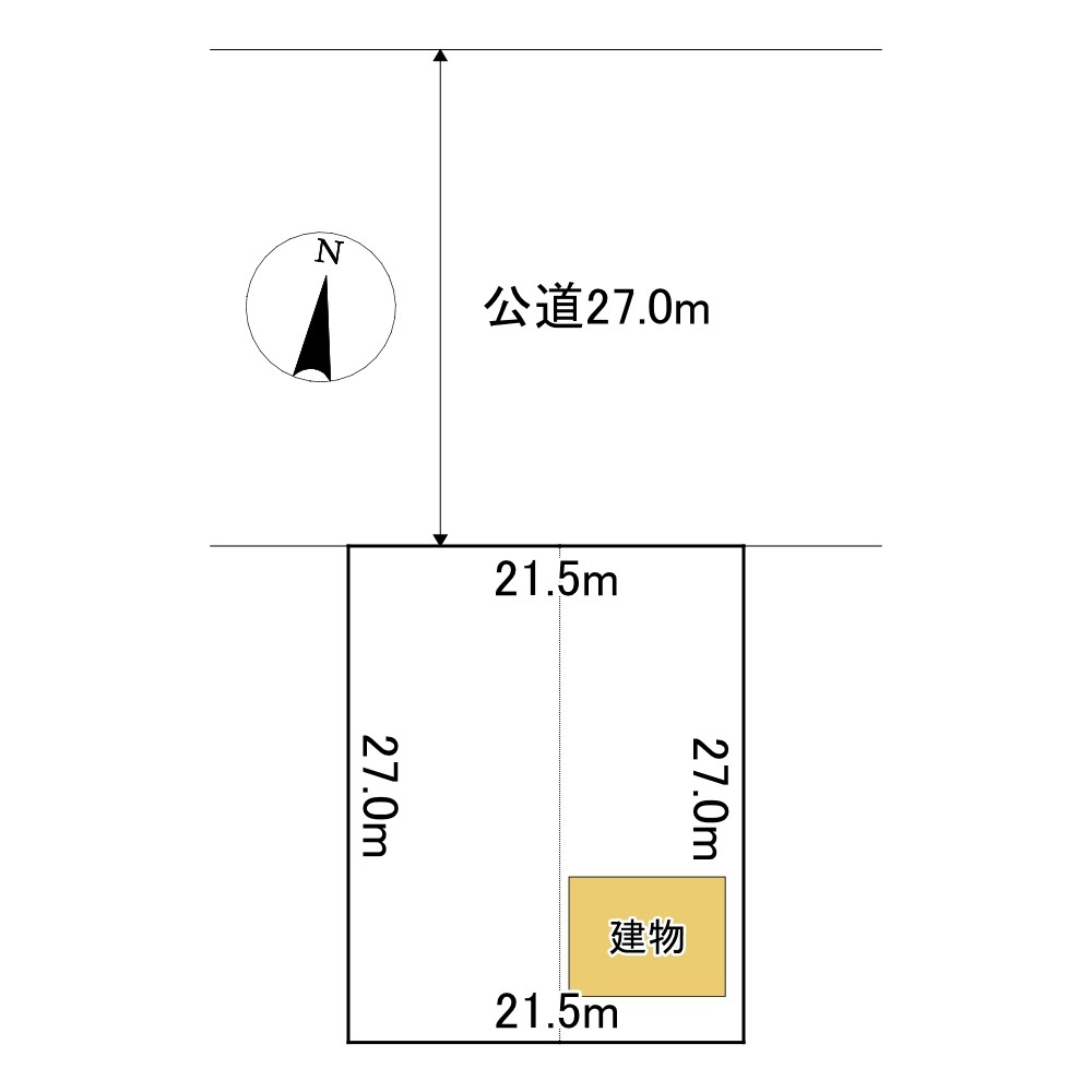 常盤町４丁目８番　土地 間取図・土地図