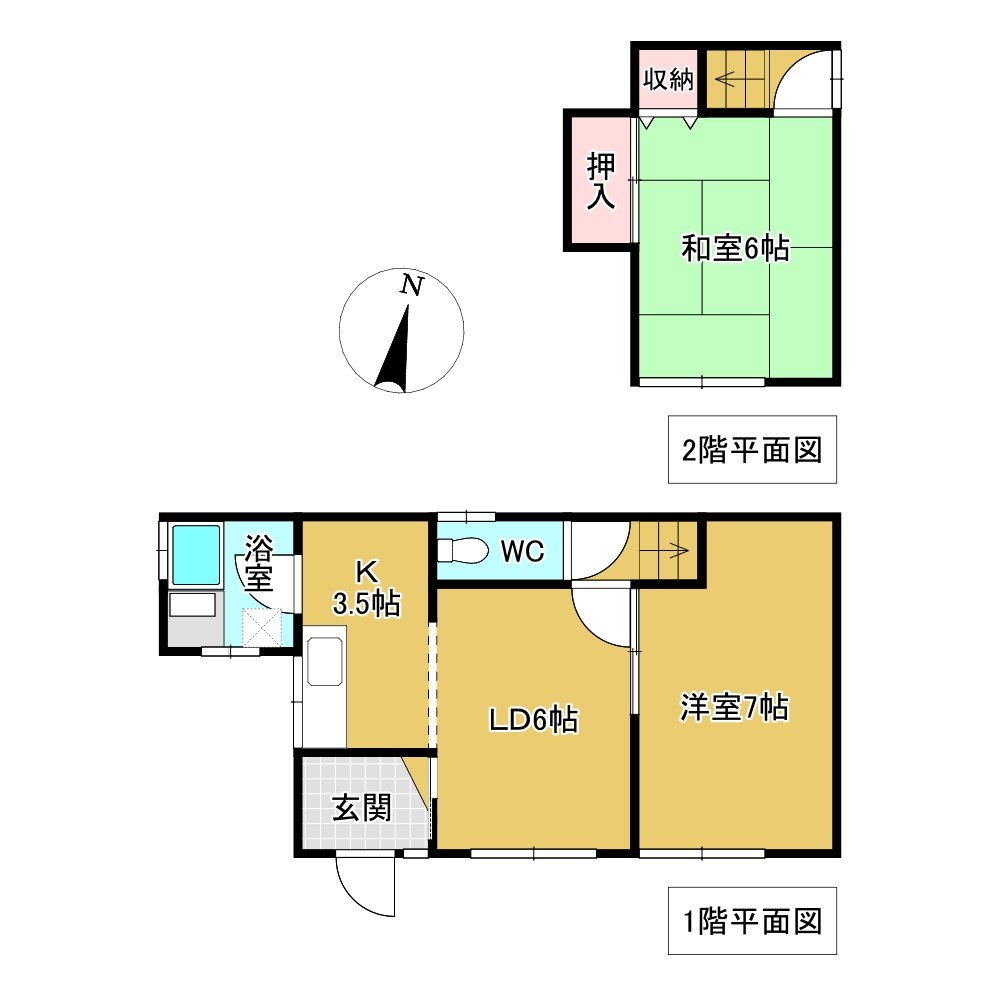 春光町３丁目２０番　戸建て 間取図・土地図