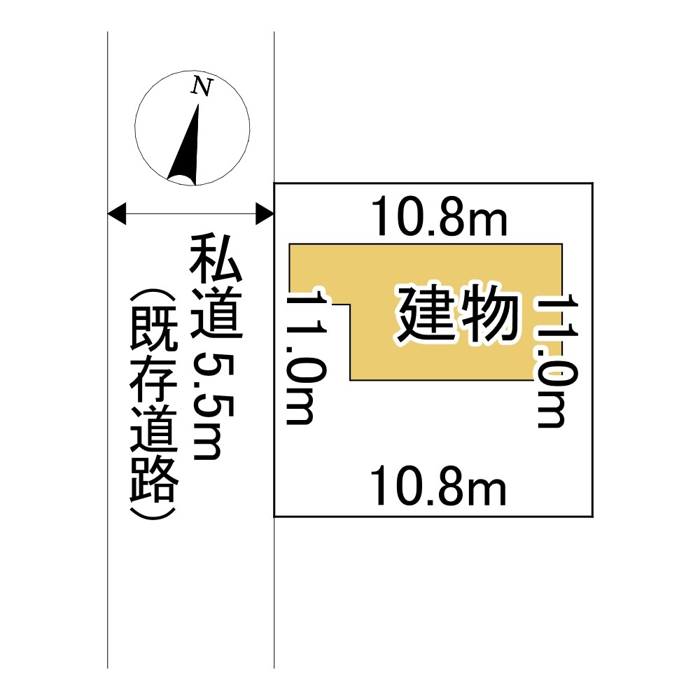 春光町３丁目２０番　戸建て 間取図・土地図
