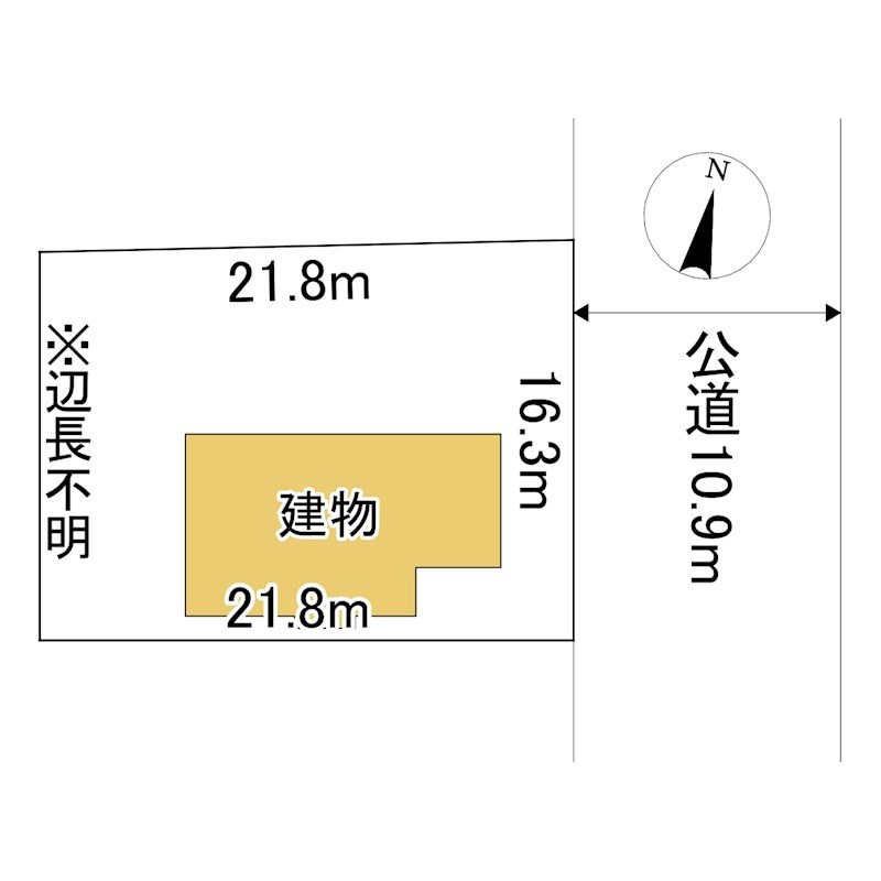 北上７４４　戸建て 間取図・土地図