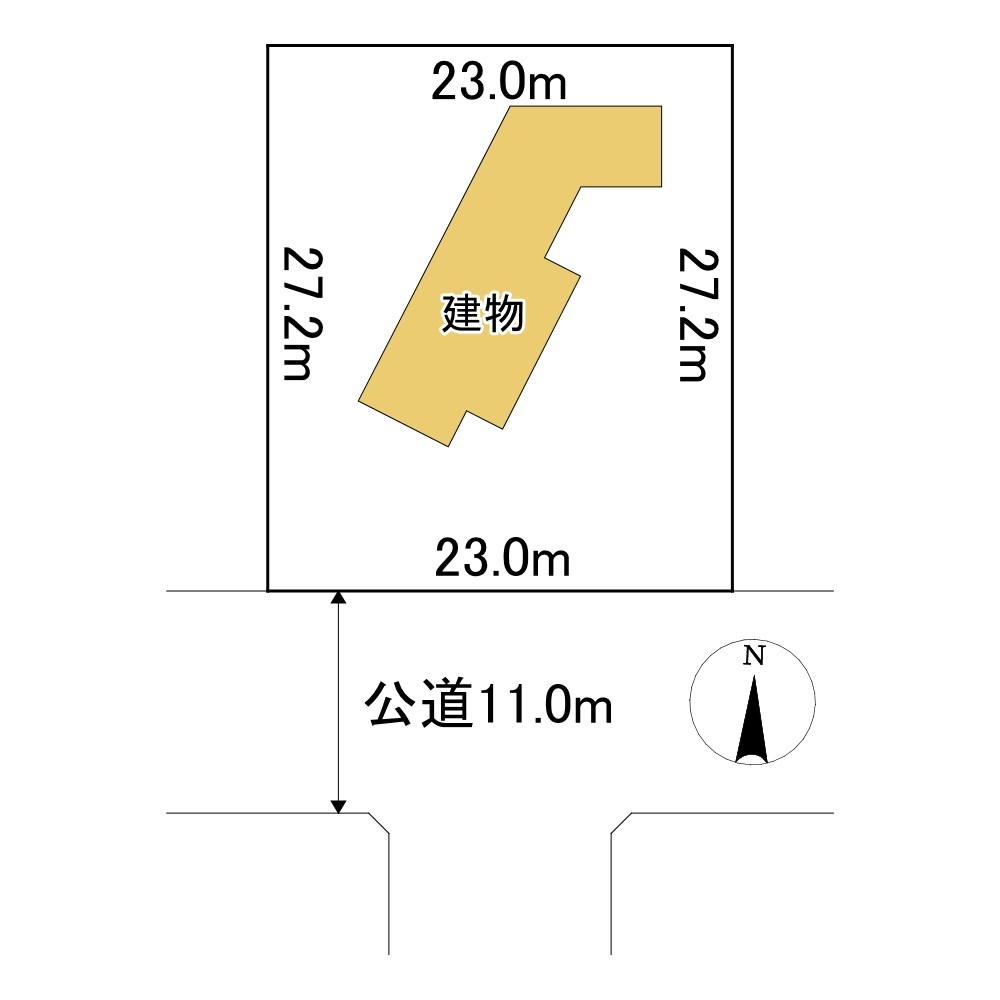清里町水元町３９番　戸建て 間取図・土地図