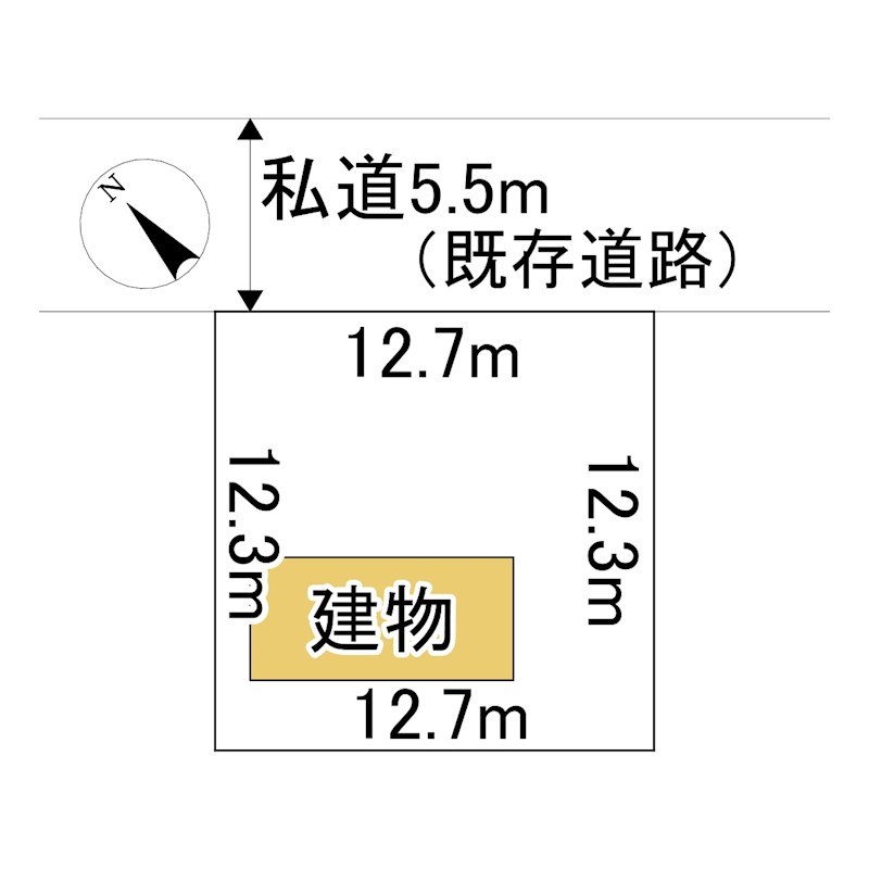 三楽町１７８番　店舗 間取図・土地図