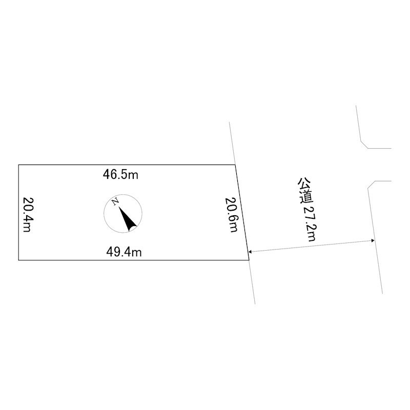 端野町三区３９０番　土地 間取図・土地図
